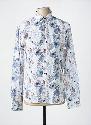 Chemise manches longues manches longues bleu LA CIBLE ROUGE homme