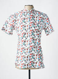 Chemise manches courtes poches blanc LA CIBLE ROUGE homme