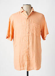 Chemise manches courtes poches orange LEVORATTO homme