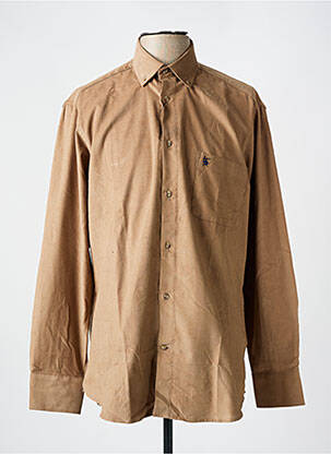 Chemise manches longues marron BANDE ORIGINALE pour homme