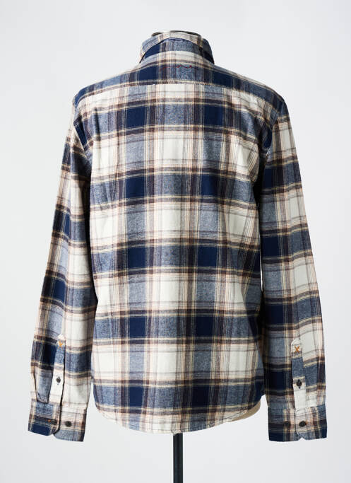 Chemise manches longues poches bleu TEDDY SMITH homme