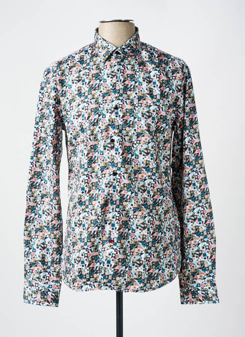 Chemise manches longues imprimé fantaisie vert LA CIBLE ROUGE homme