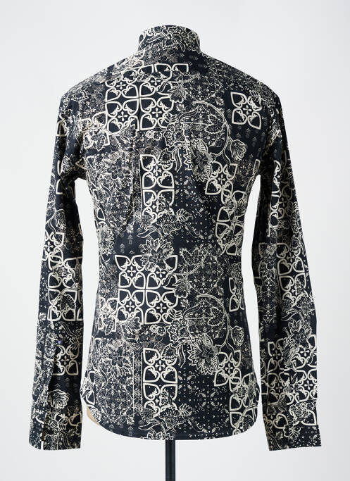 Chemise manches longues imprimé fantaisie noir LA CIBLE ROUGE homme
