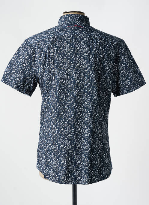 Chemise manches courtes imprimé fantaisie bleu TEDDY SMITH homme