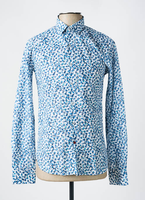 Chemise manches longues bleu LA CIBLE ROUGE pour homme