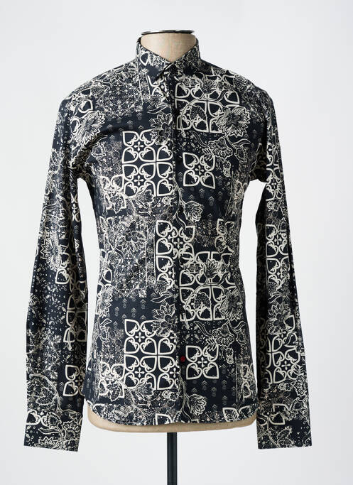 Chemise manches longues noir LA CIBLE ROUGE pour homme