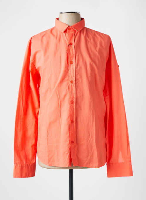 Chemise manches longues orange LA CIBLE ROUGE pour homme