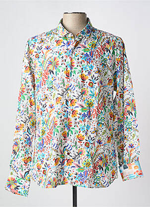 Chemise manches longues imprimé fantaisie jaune LA CIBLE ROUGE homme