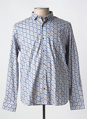 Chemise manches longues manches longues bleu LA CIBLE ROUGE homme