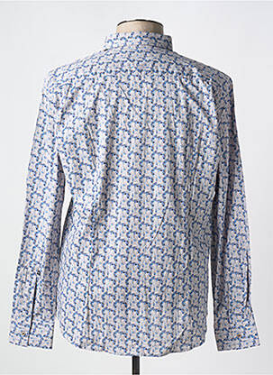 Chemise manches longues manches longues bleu LA CIBLE ROUGE homme