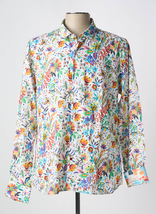 Chemise manches longues imprimé fantaisie jaune LA CIBLE ROUGE homme