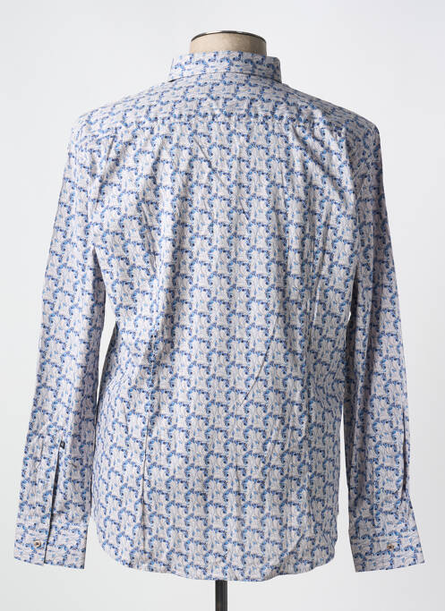 Chemise manches longues imprimé fantaisie bleu LA CIBLE ROUGE homme