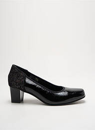 Escarpins tissage vernis talon de 4 à 6cm noir INEA femme