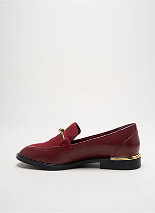 Mocassins tissage satiné talon plat jusqu'à 3cm rouge TAMARIS femme