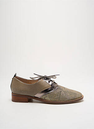 Derbies matière lisse talon plat jusqu'à 3cm or EMILIE KARSTON femme