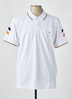 Polo coupe droite manches courtes blanc CAMBERABERO homme
