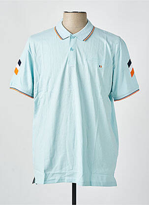 Polo coupe droite manches courtes bleu CAMBERABERO homme