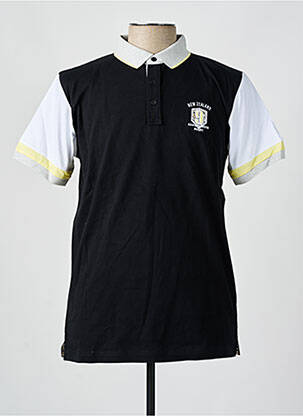 Polo coupe droite manches courtes noir CAMBERABERO homme