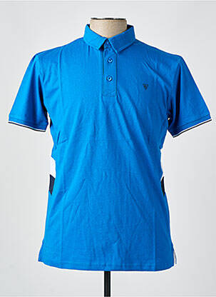 Polo coupe droite manches courtes bleu CAMBERABERO homme