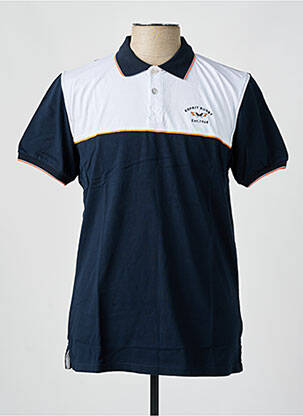 Polo coupe droite manches courtes bleu CAMBERABERO homme