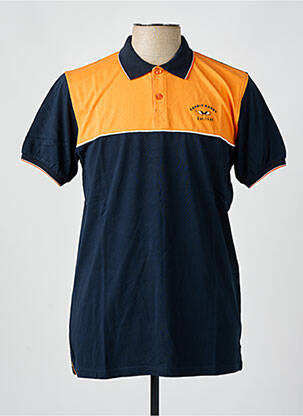 Polo coupe droite manches courtes bleu CAMBERABERO homme