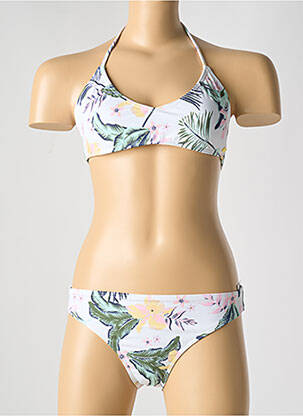 Maillot de bain 2 pièces blanc ROXY pour fille