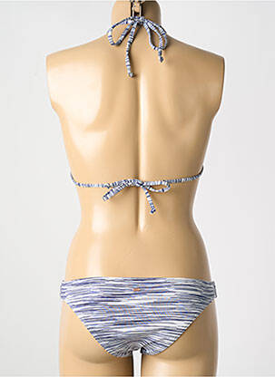 Maillot de bain 2 pièces stretch haut triangles bleu ROXY femme