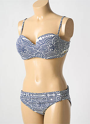 Maillot de bain 2 pièces stretch haut soutien-gorge balconnet bleu ROXY femme