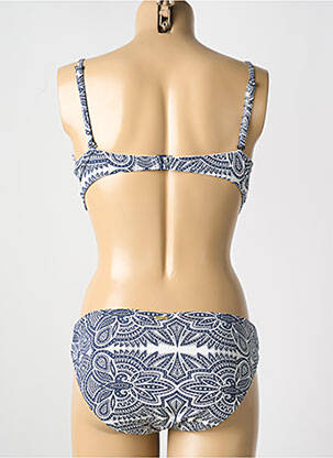 Maillot de bain 2 pièces stretch haut soutien-gorge balconnet bleu ROXY femme