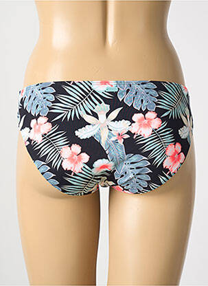 Bas de maillot de bain imprimé fleurs culotte noir ROXY femme