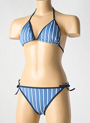 Maillot de bain 2 pièces stretch bleu ROXY fille