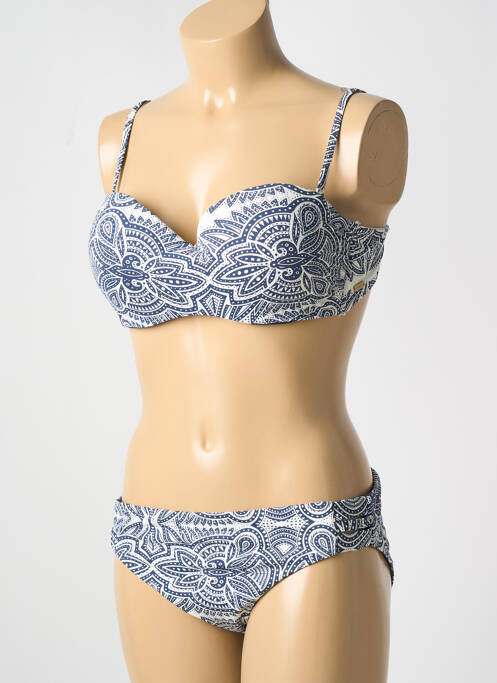Maillot de bain 2 pièces stretch haut soutien-gorge balconnet bleu ROXY femme