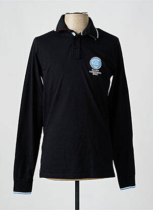 Polo manches longues manches longues noir CAMBERABERO homme