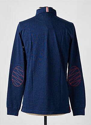 Polo manches longues manches longues bleu CAMBERABERO homme