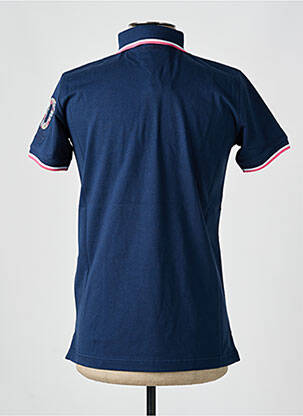 Polo tissage jersey manches courtes bleu CAMBERABERO homme