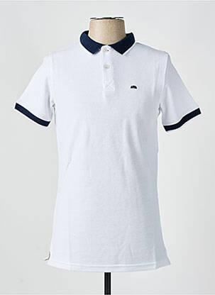 Polo stretch manches courtes blanc CAMBERABERO homme