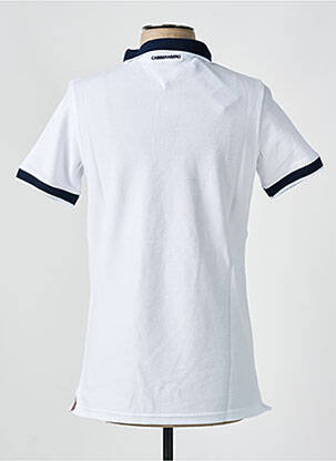 Polo stretch manches courtes blanc CAMBERABERO homme