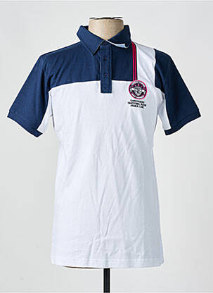 Polo tissage jersey manches courtes bleu CAMBERABERO homme