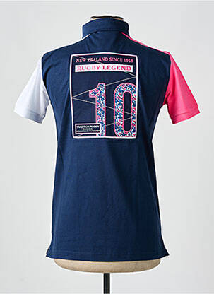 Polo tissage jersey manches courtes bleu CAMBERABERO homme