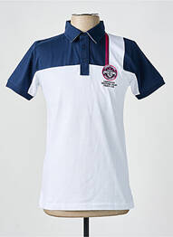 Polo tissage jersey manches courtes bleu CAMBERABERO homme