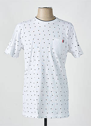 T-shirt stretch manches courtes blanc CAMBERABERO homme