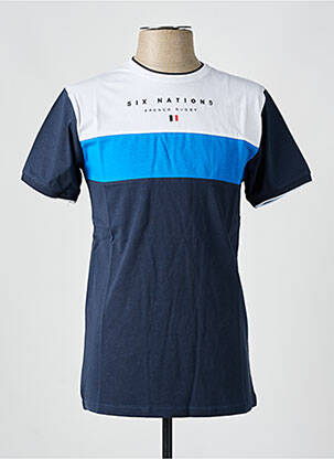 T-shirt stretch manches courtes bleu CAMBERABERO homme