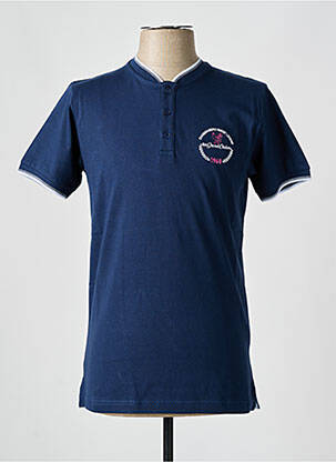 T-shirt stretch manches courtes bleu CAMBERABERO homme