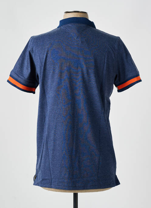 Polo tissage jersey manches courtes bleu CAMBERABERO homme