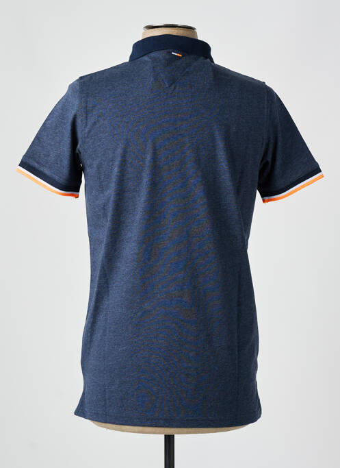 Polo tissage jersey manches courtes bleu CAMBERABERO homme