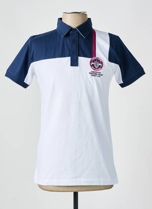 Polo tissage jersey manches courtes bleu CAMBERABERO homme