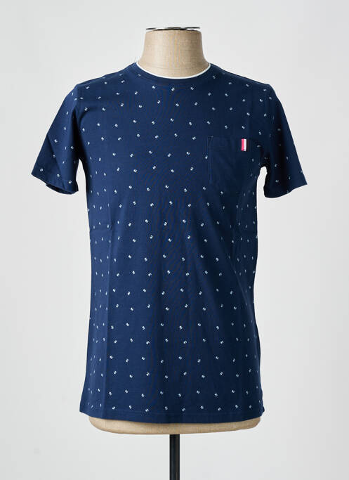 T-shirt stretch manches courtes bleu CAMBERABERO homme