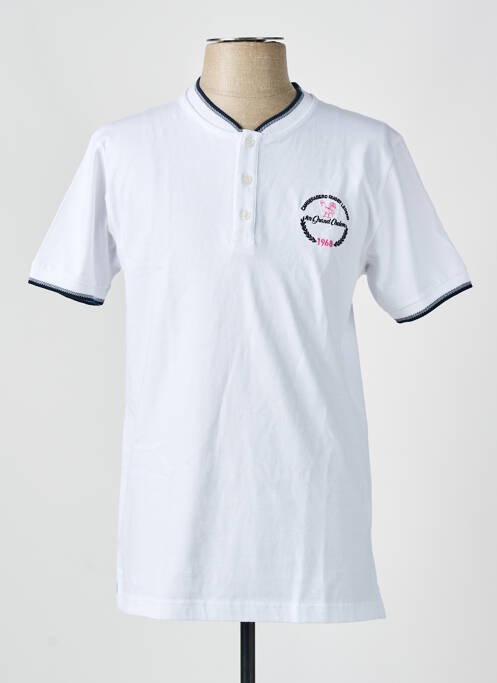 T-shirt stretch manches courtes blanc CAMBERABERO homme