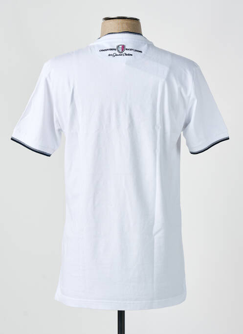 T-shirt stretch manches courtes blanc CAMBERABERO homme
