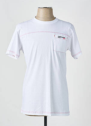 T-shirt stretch manches courtes blanc CAMBERABERO homme